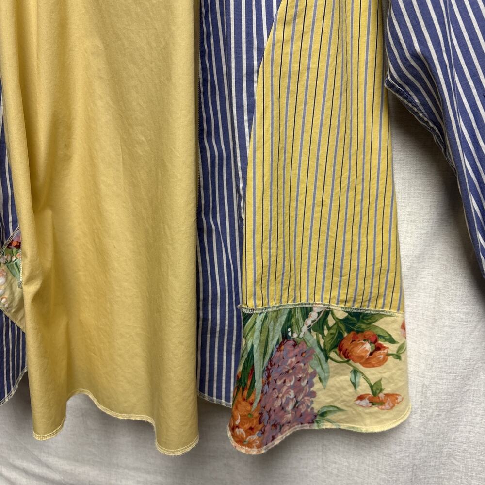 Bohemian Paris Rags Women's Unique Multicolor Button Long Sleeve Shirt - 1X - 2X - Picture 12 of 16